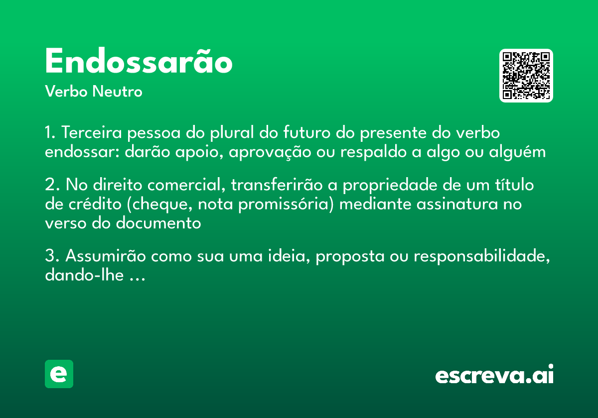 endossarão