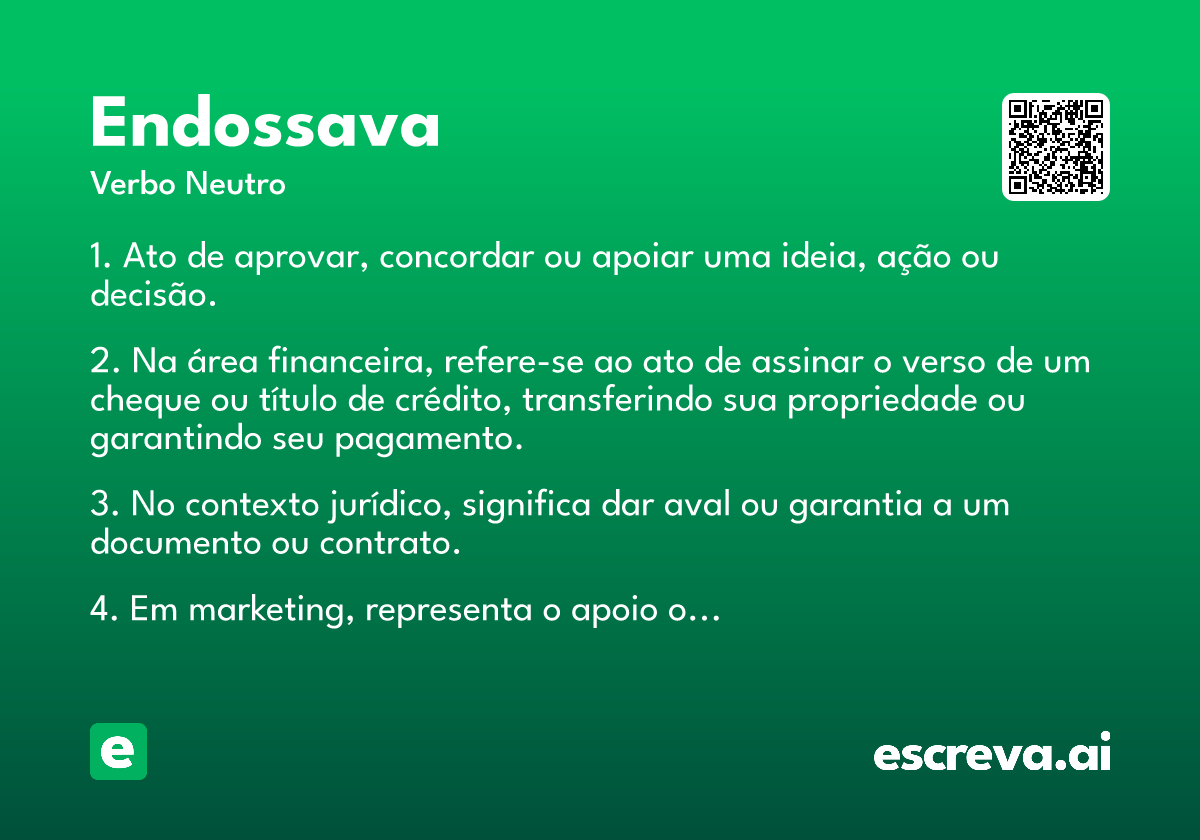 endossava
