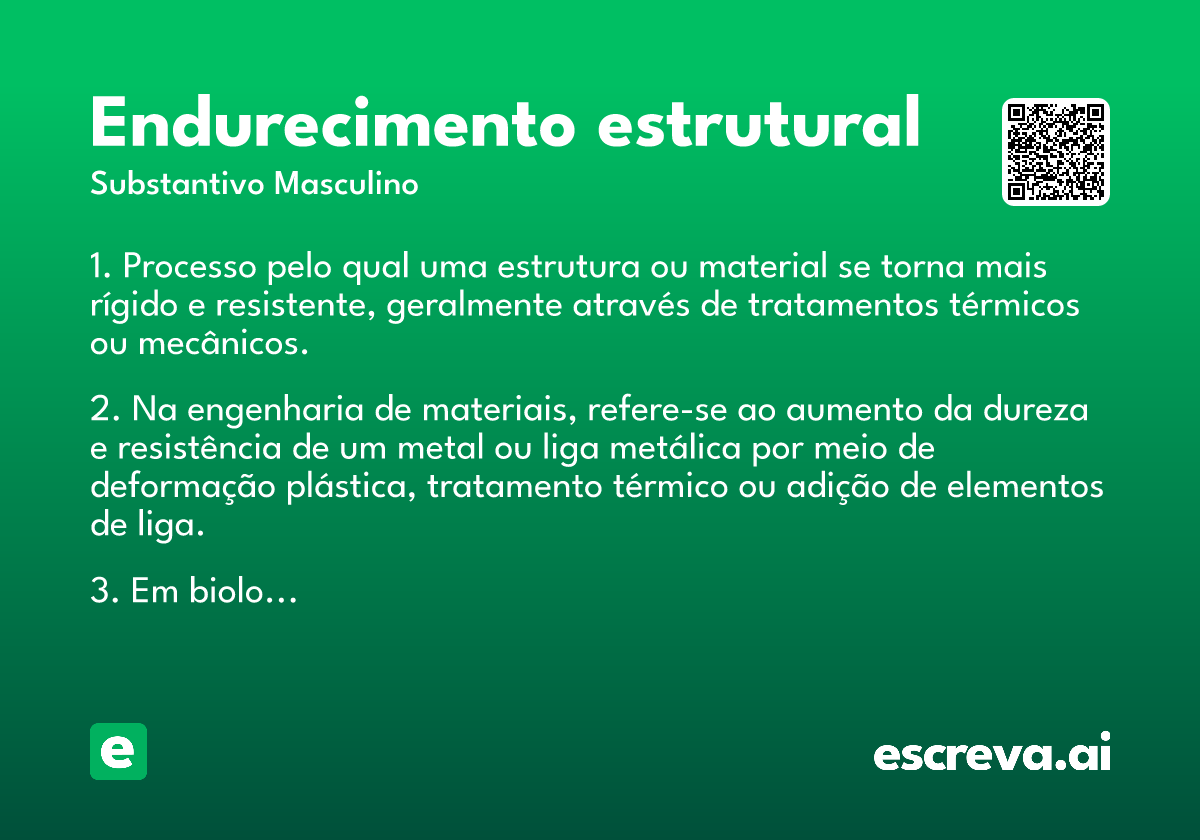 endurecimento estrutural