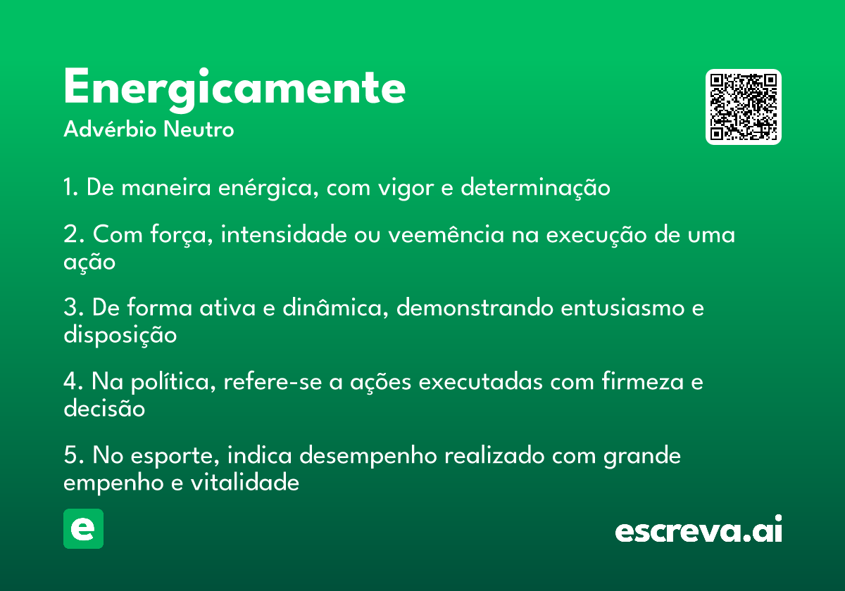 energicamente
