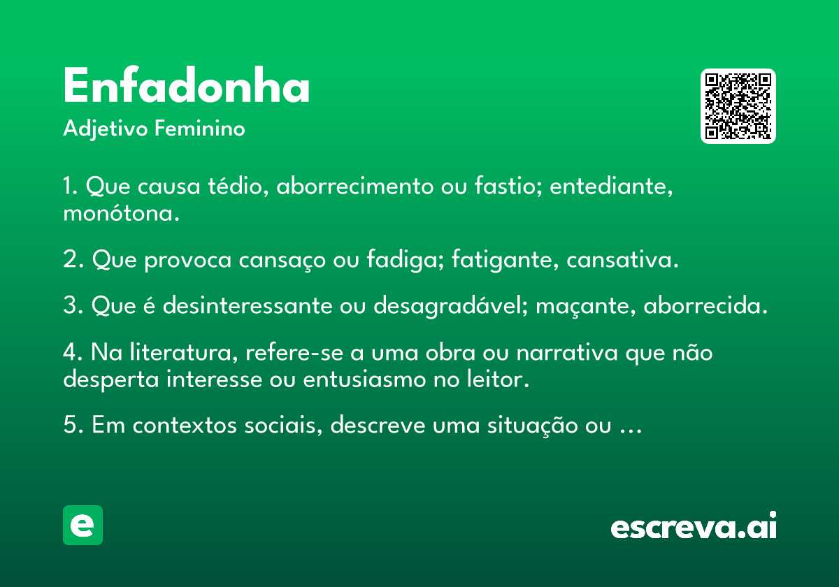 enfadonha