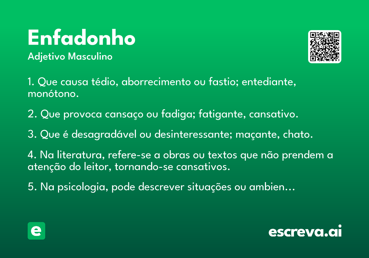 enfadonho