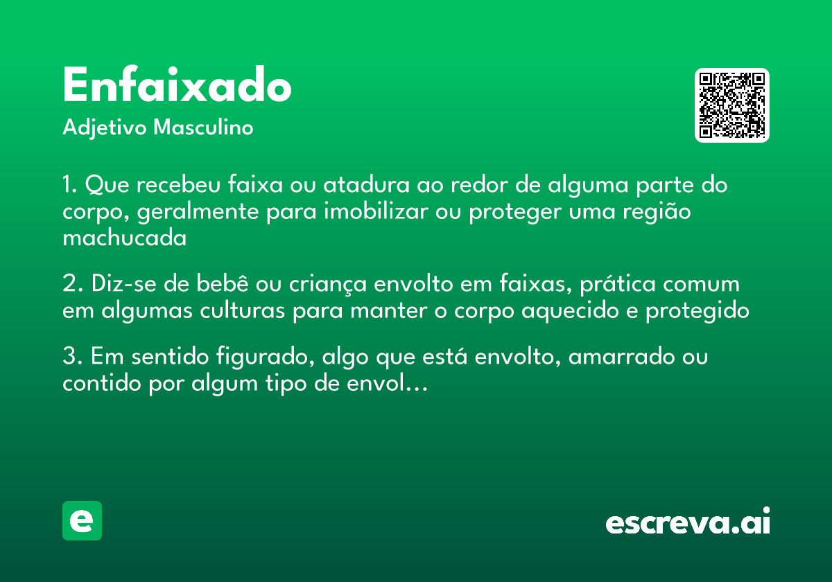 enfaixado