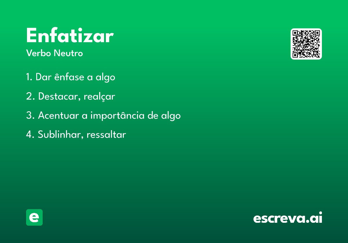 enfatizar
