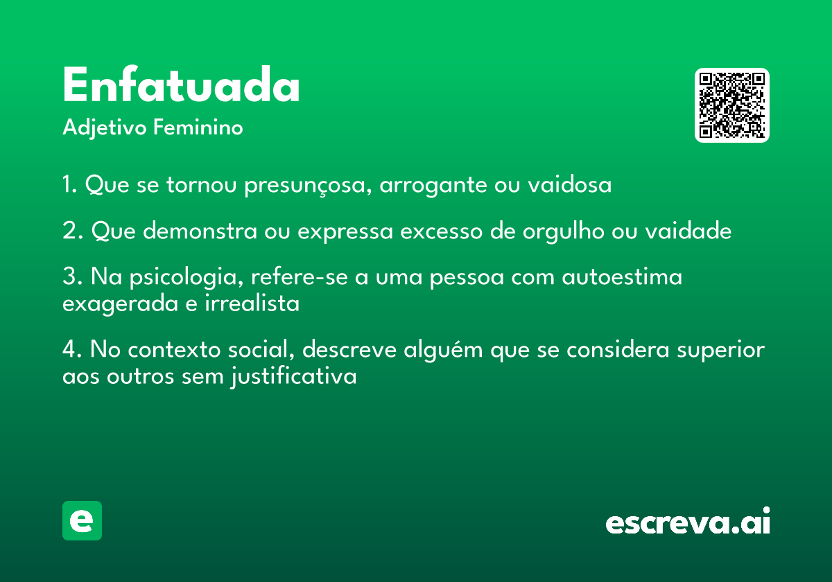 enfatuada