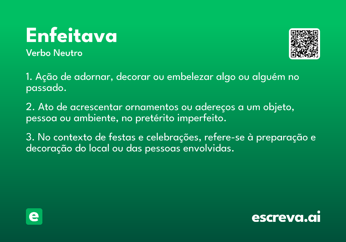 enfeitava