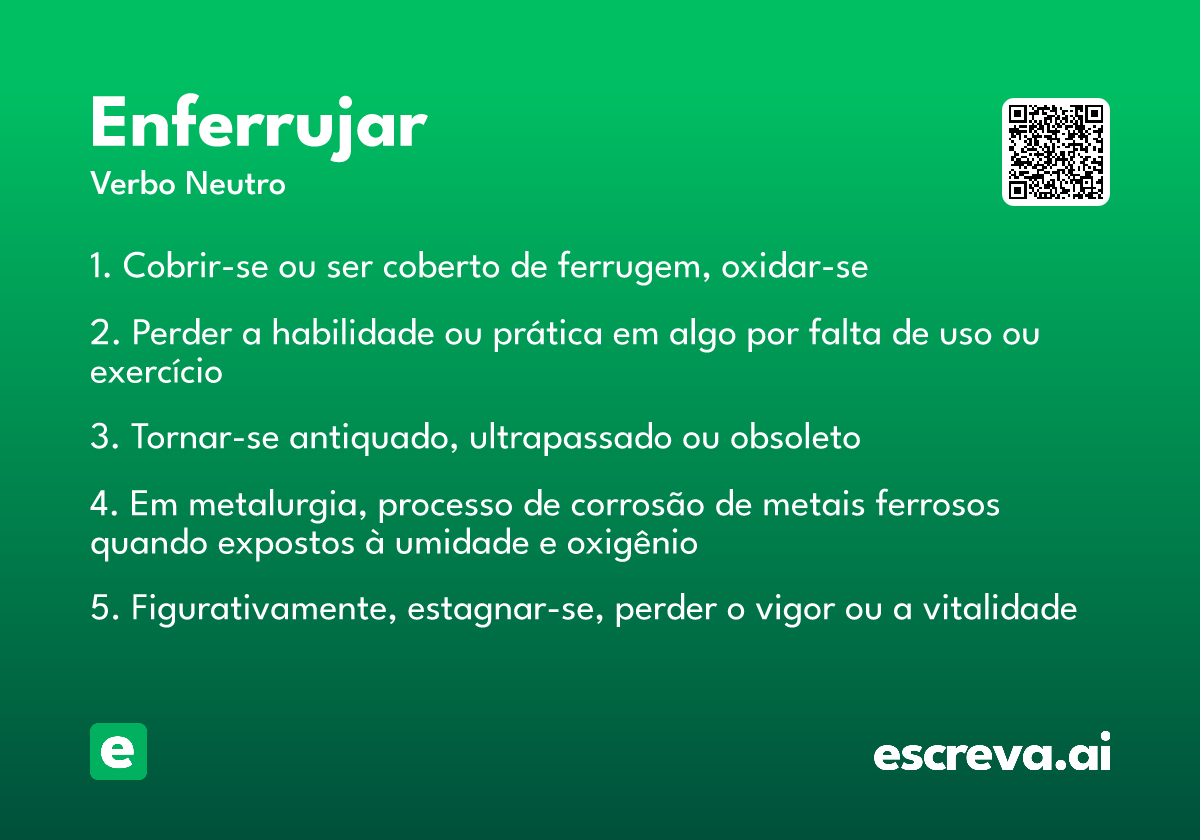 enferrujar