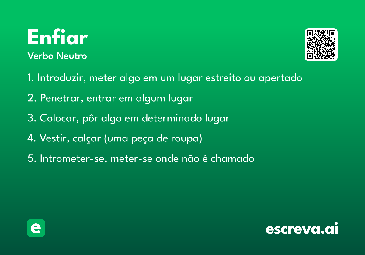 enfiar