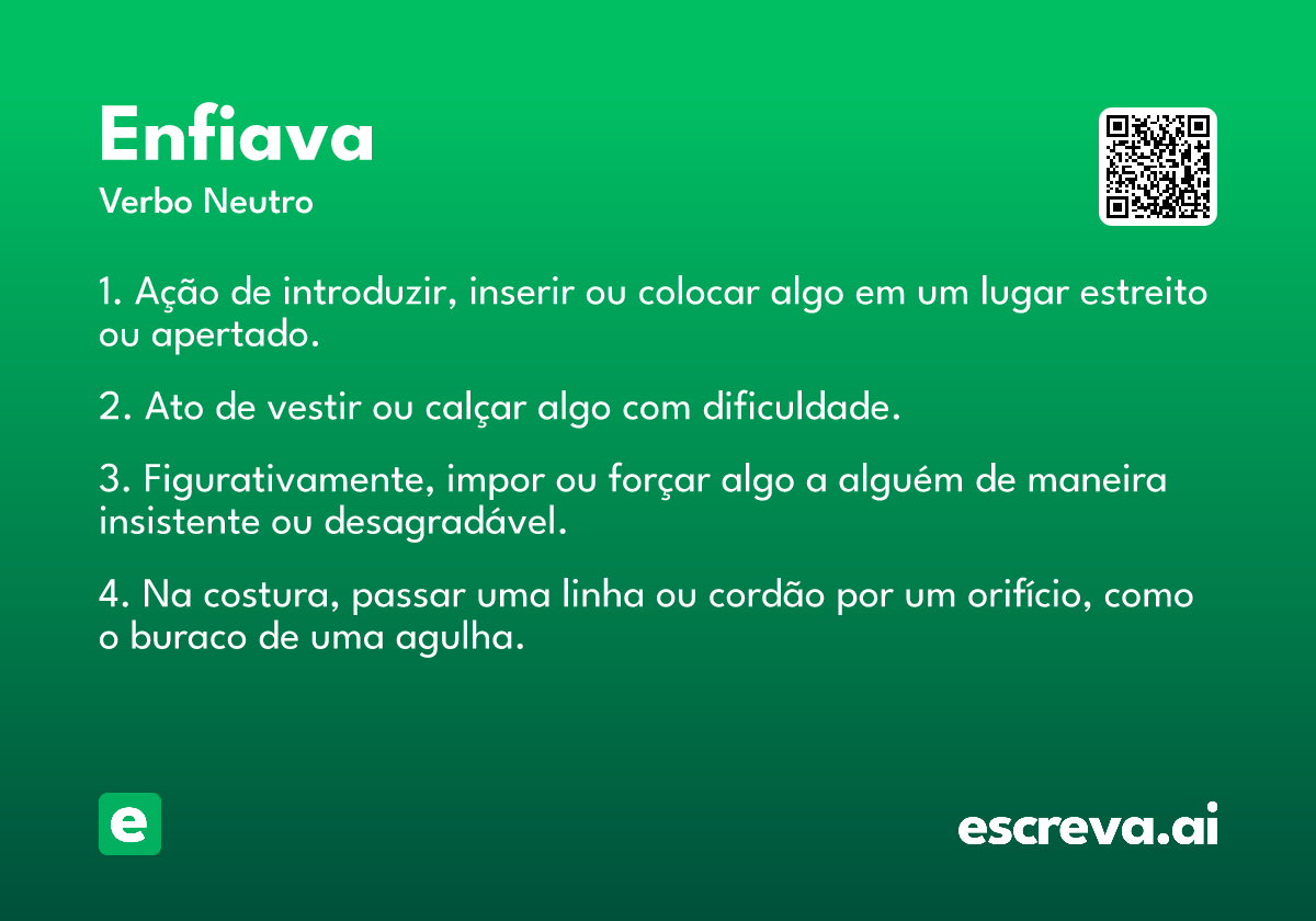 enfiava