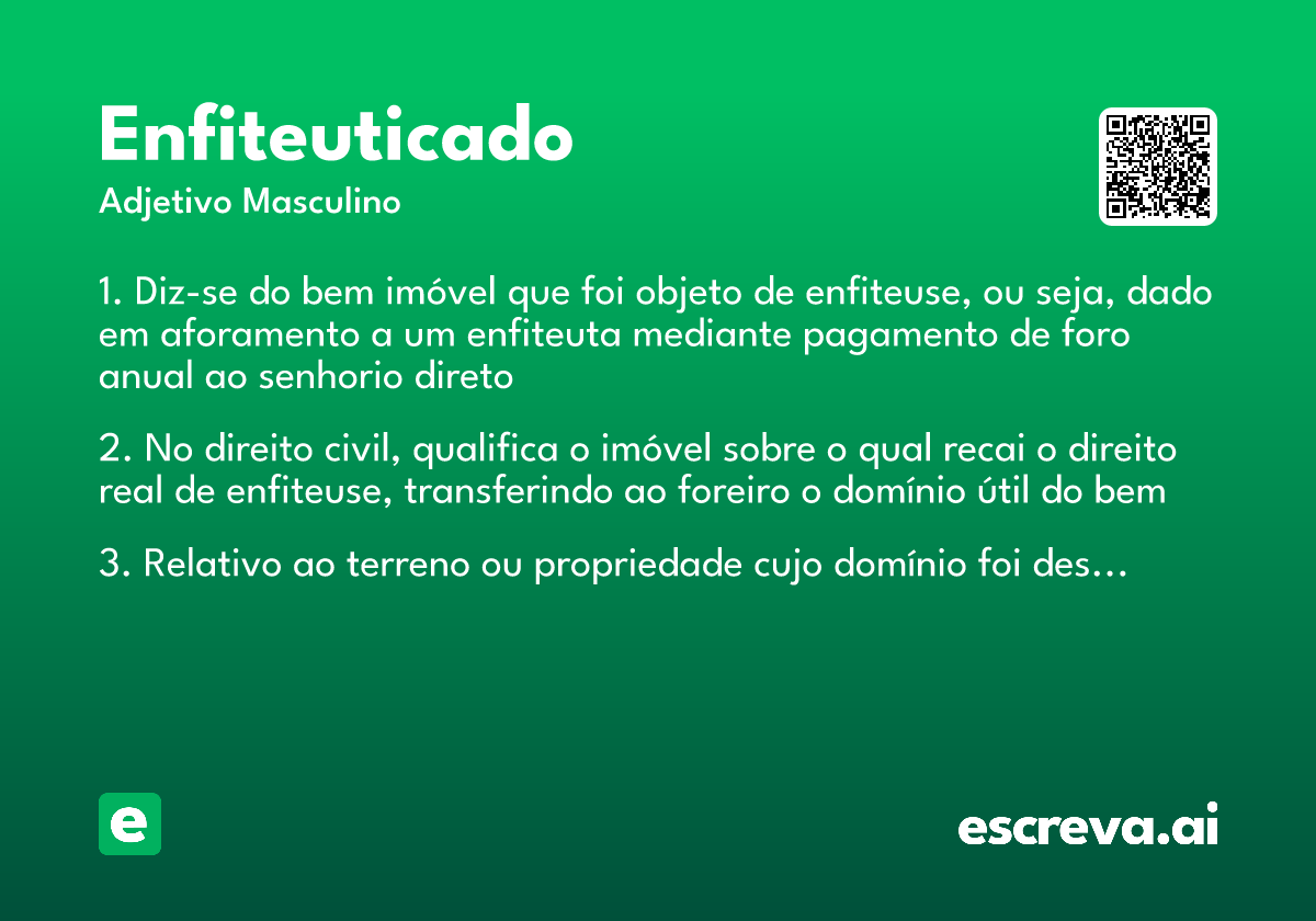 enfiteuticado