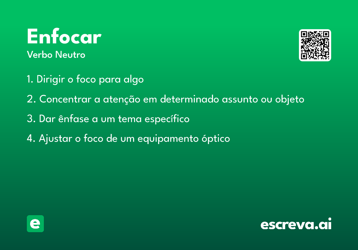 enfocar
