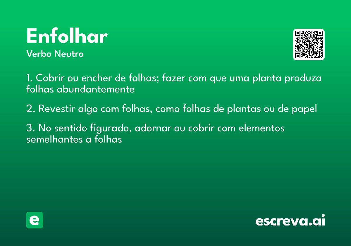 enfolhar