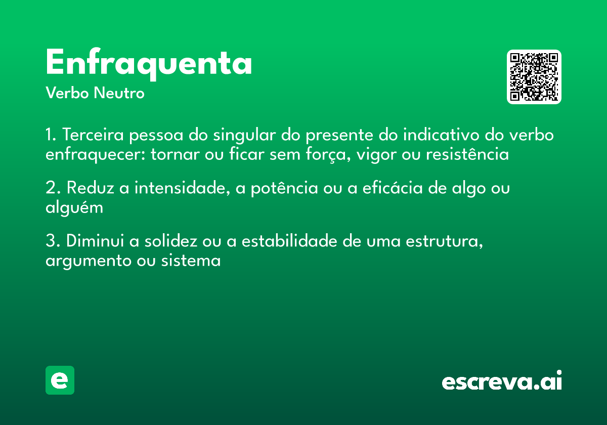 enfraquenta