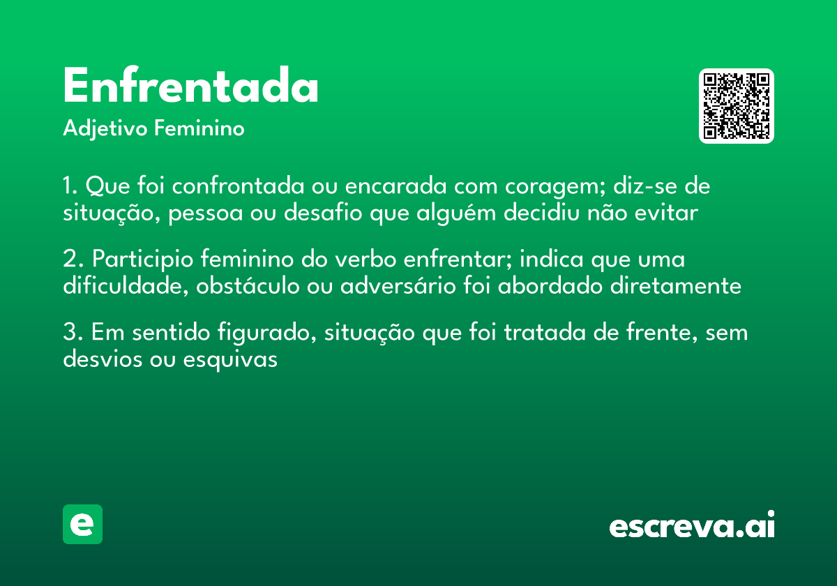 enfrentada