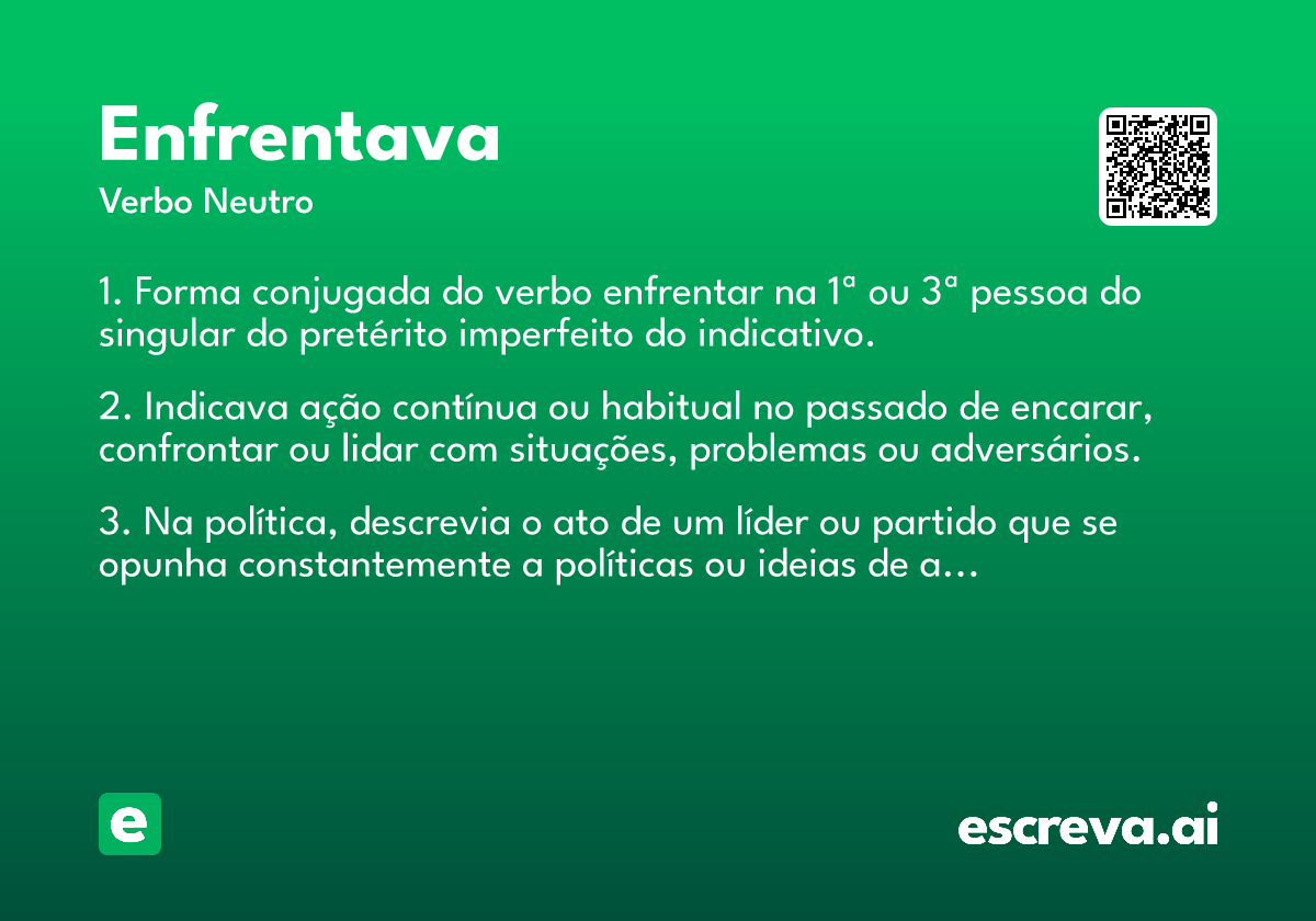 enfrentava