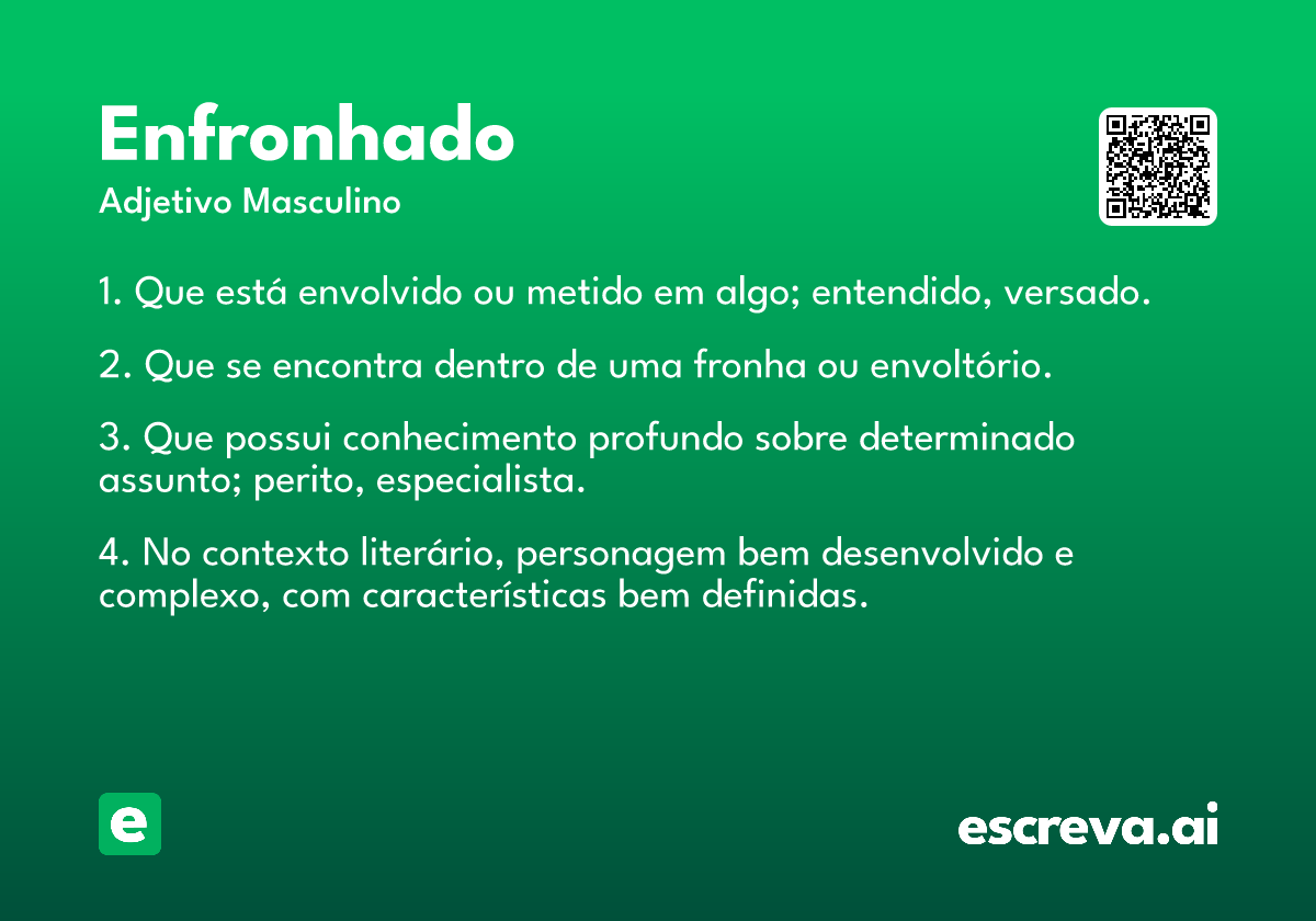 enfronhado