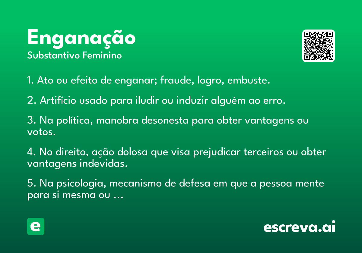 enganação