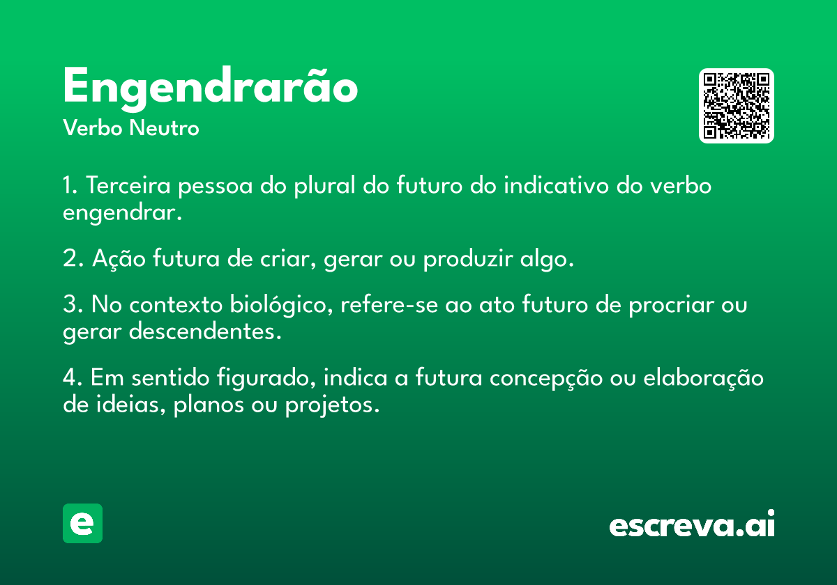 engendrarão
