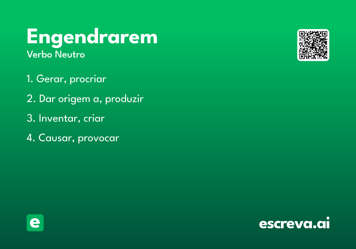 engendrarem