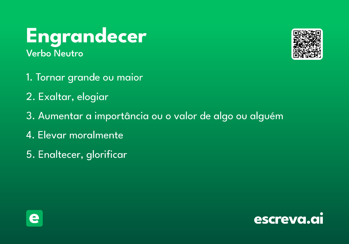 engrandecer