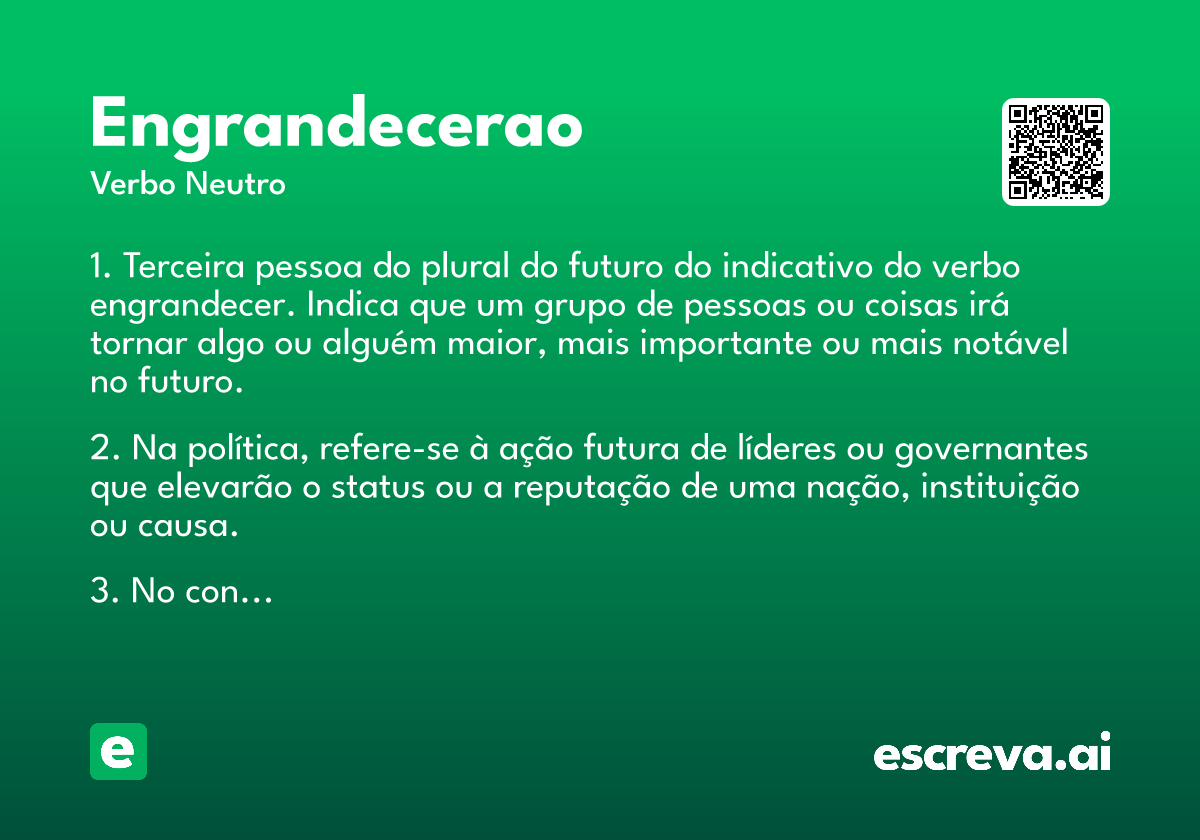 engrandecerao