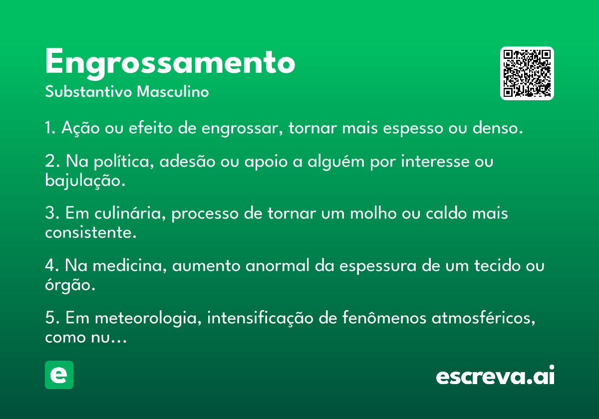 engrossamento