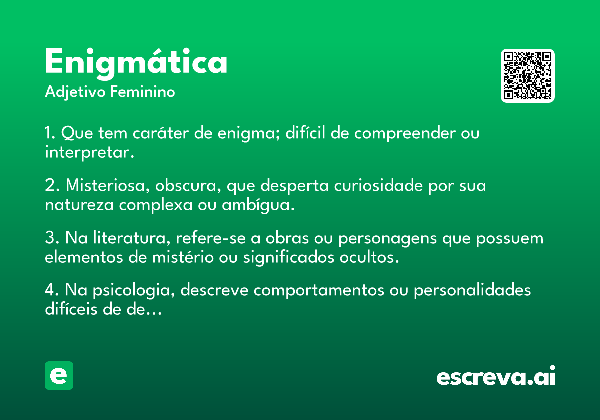 enigmática
