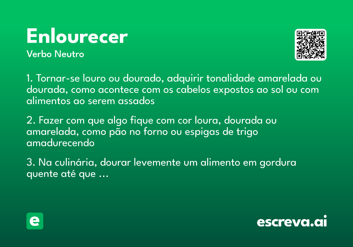 enlourecer