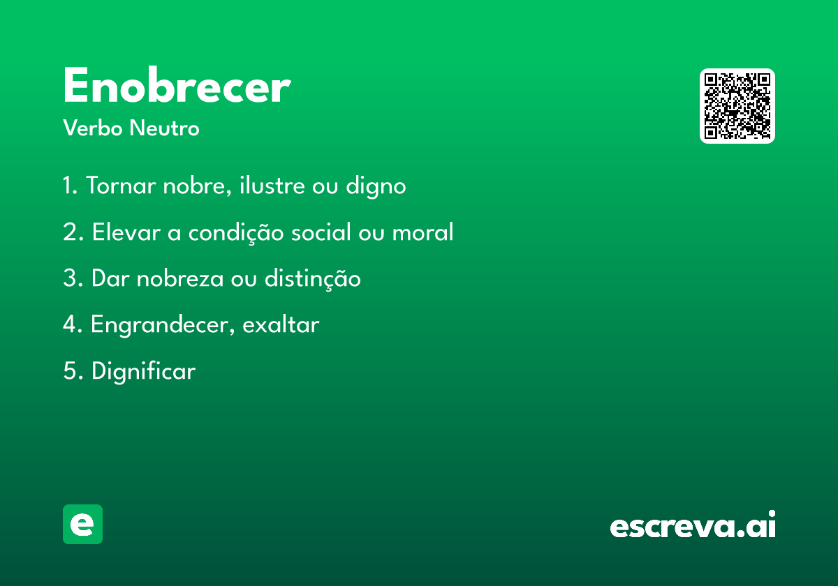 enobrecer