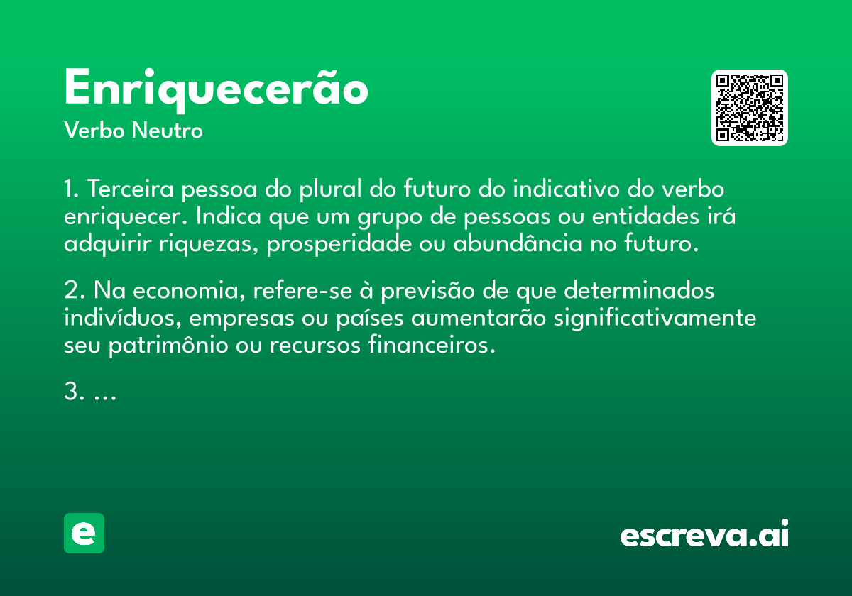 enriquecerão