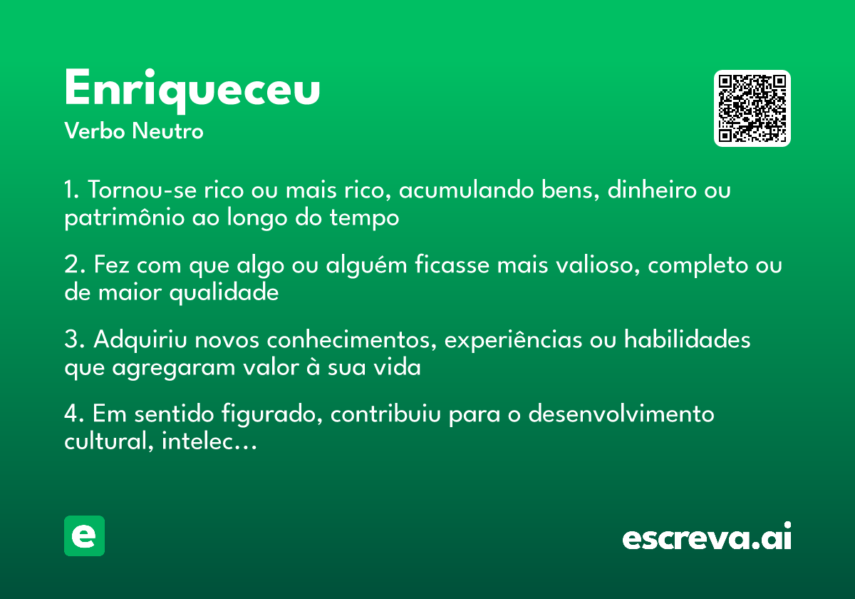 enriqueceu