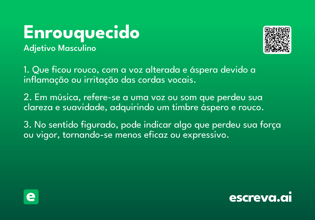 enrouquecido