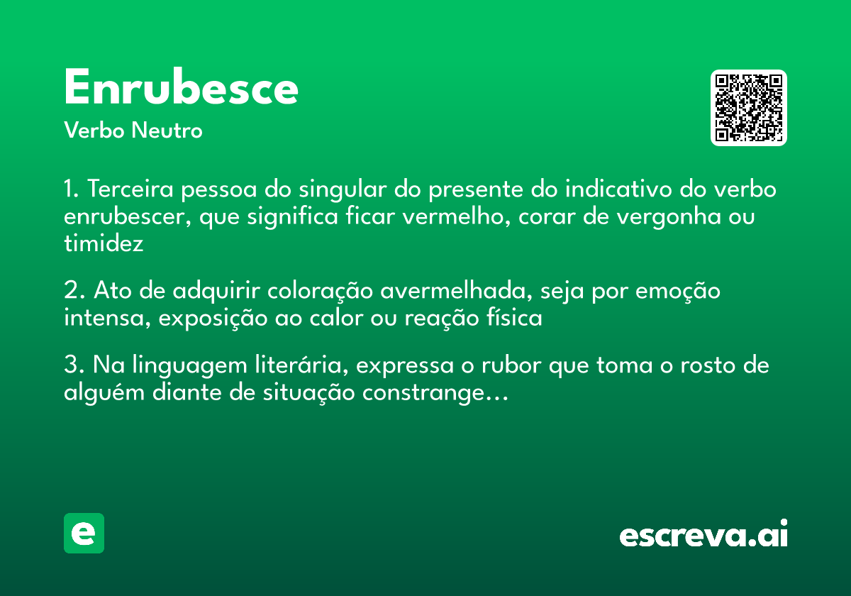 enrubesce