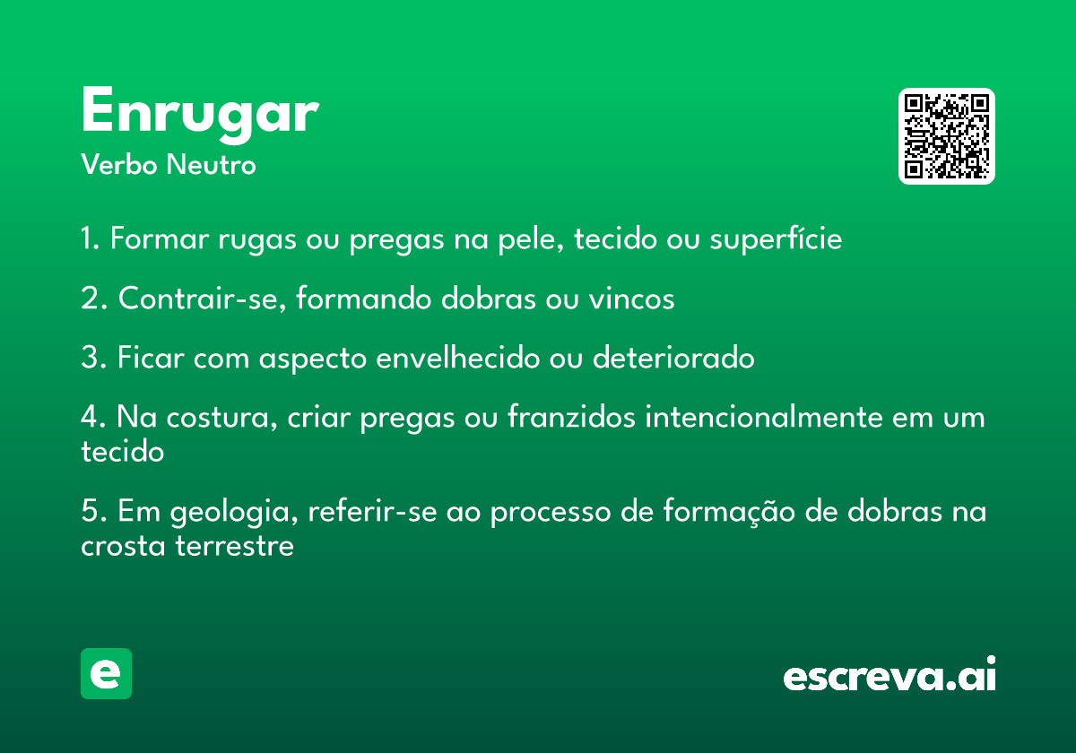 enrugar