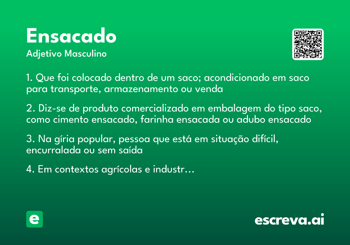 ensacado