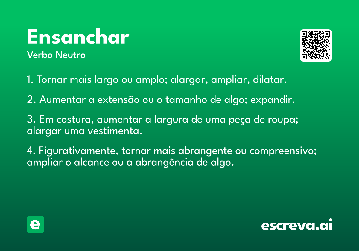 ensanchar