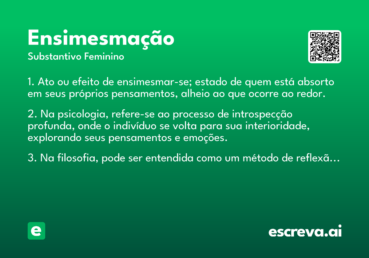 ensimesmação