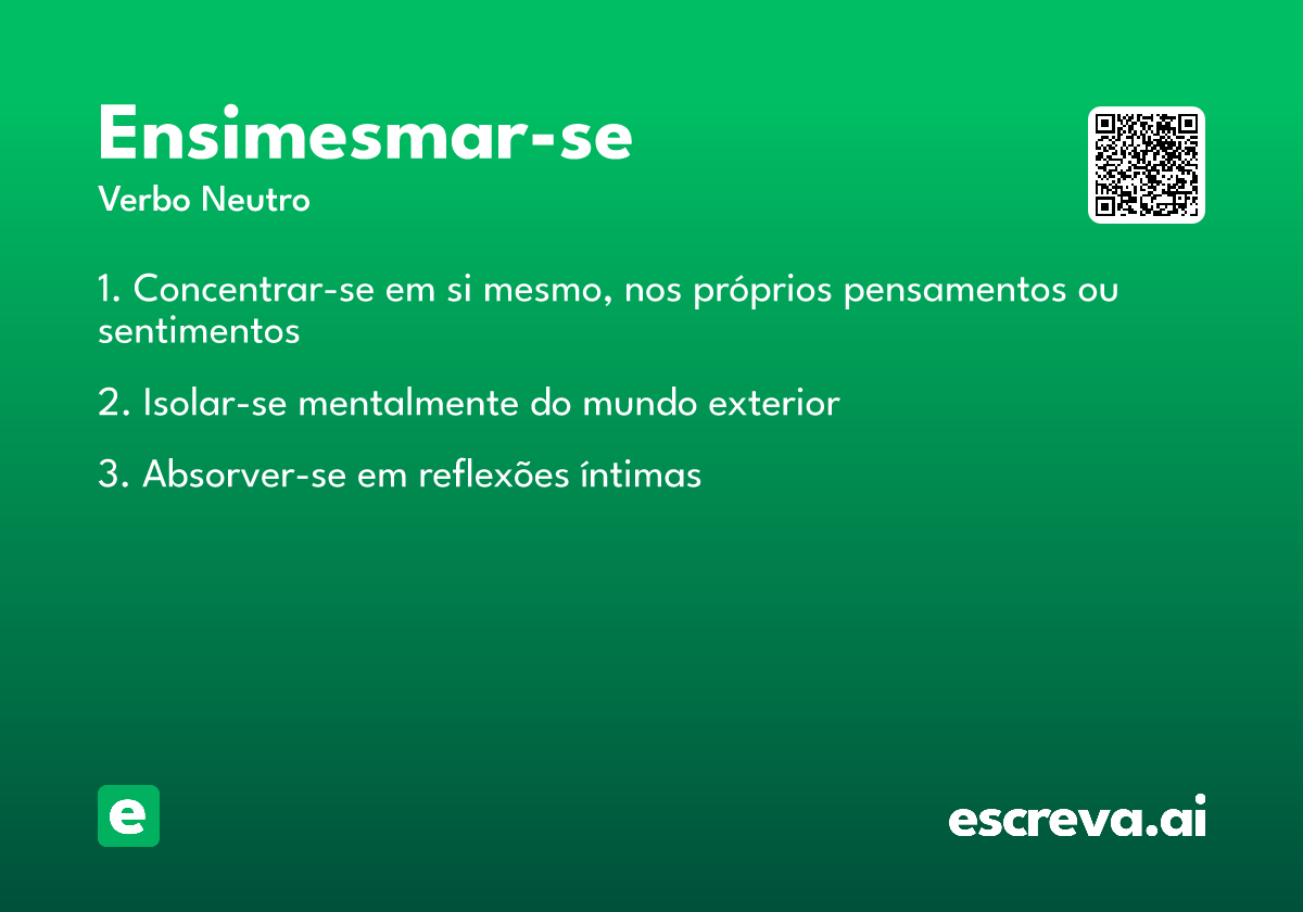 ensimesmar-se