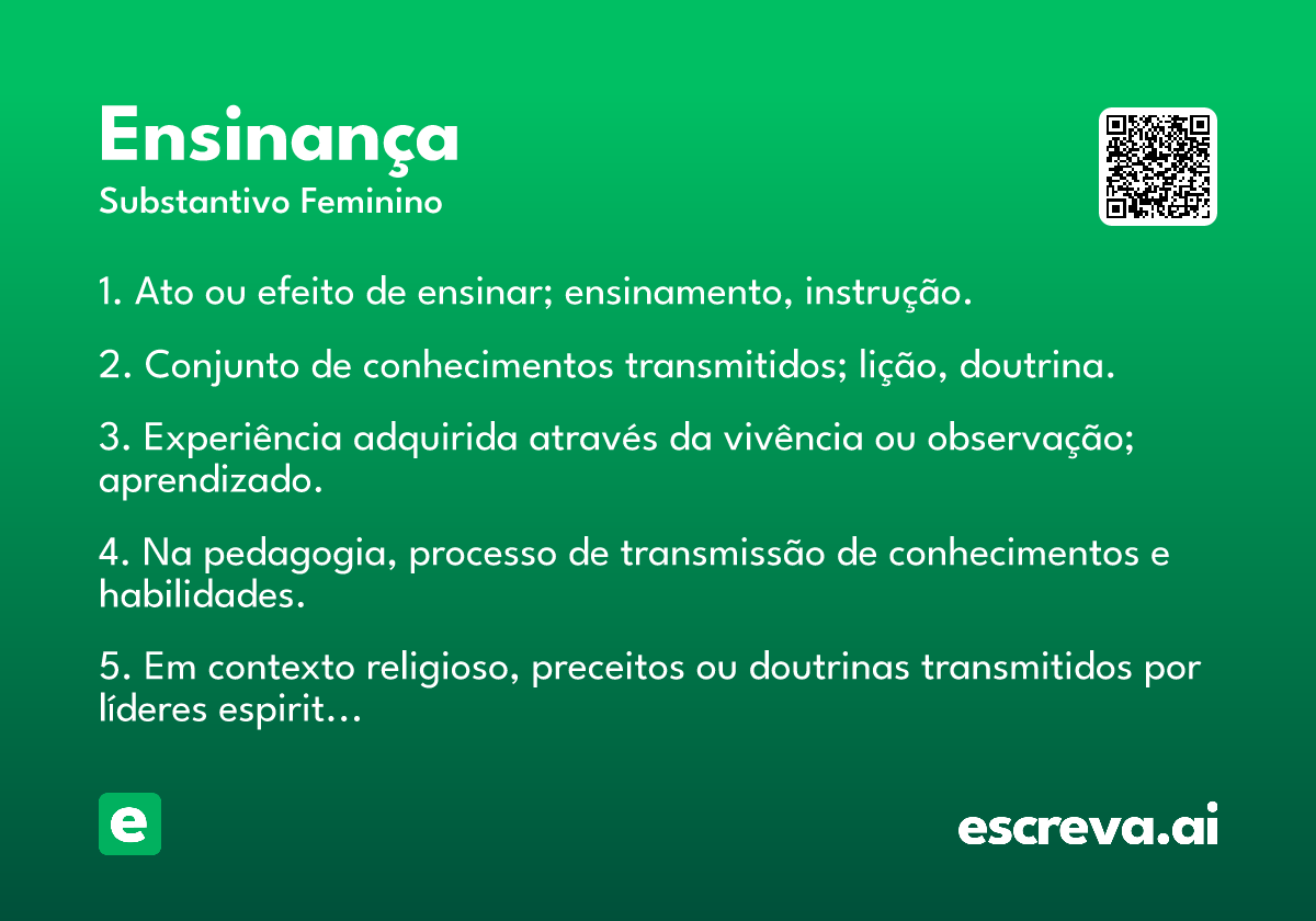 ensinança