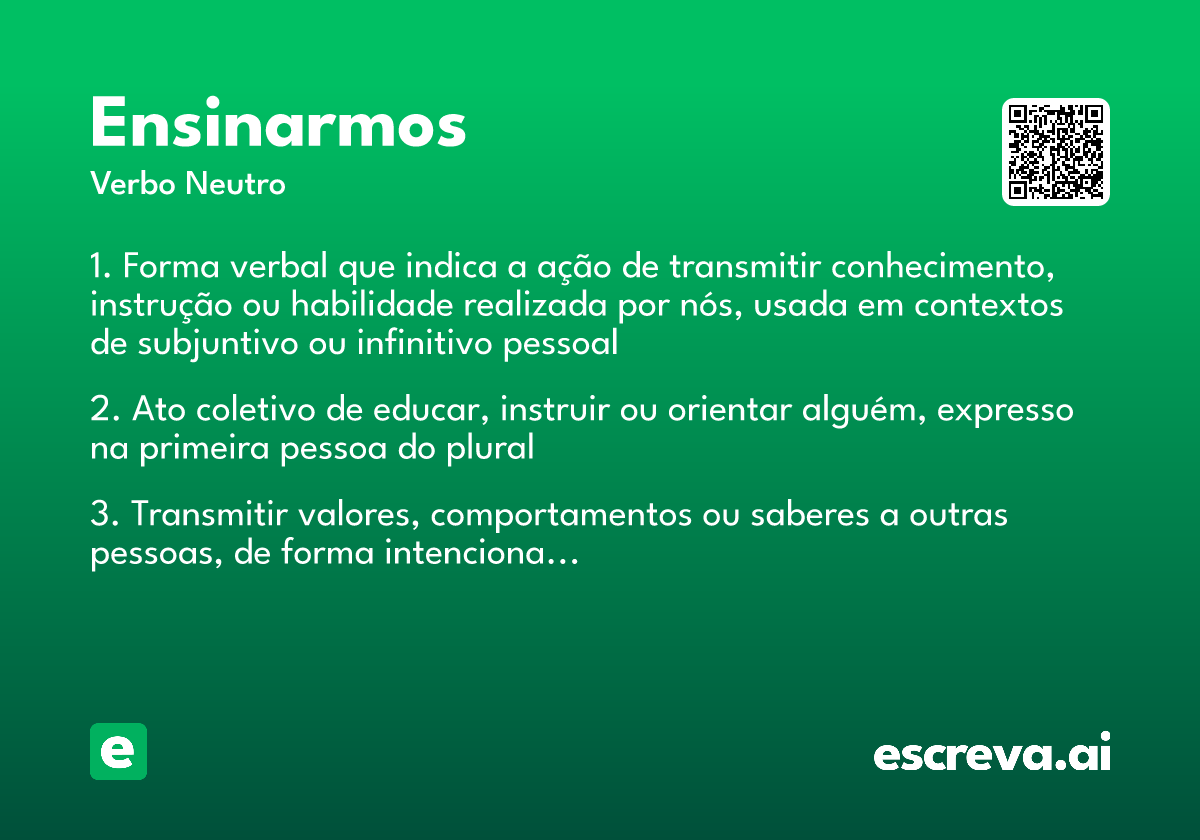 ensinarmos