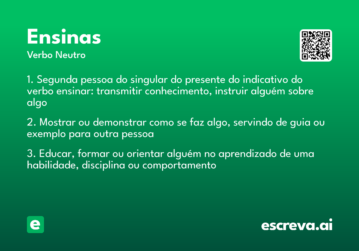 ensinas
