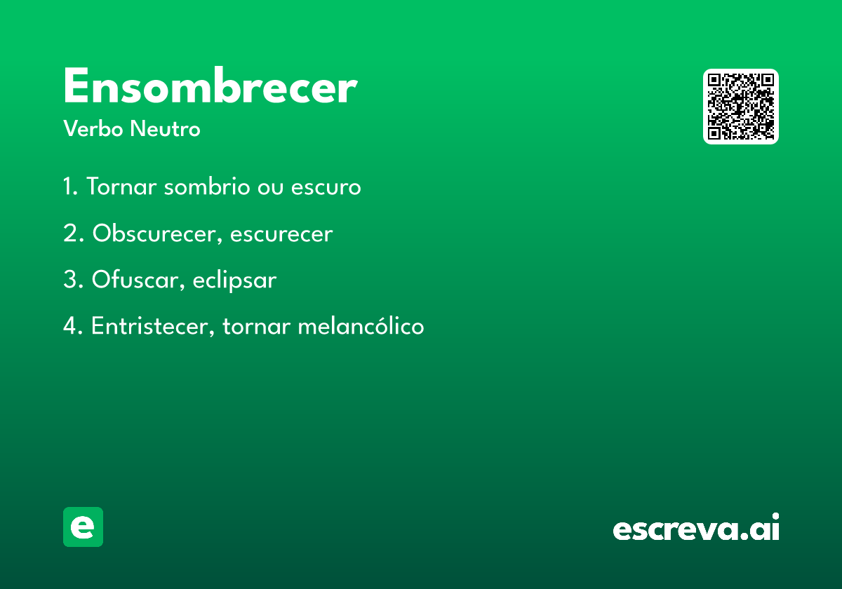 ensombrecer
