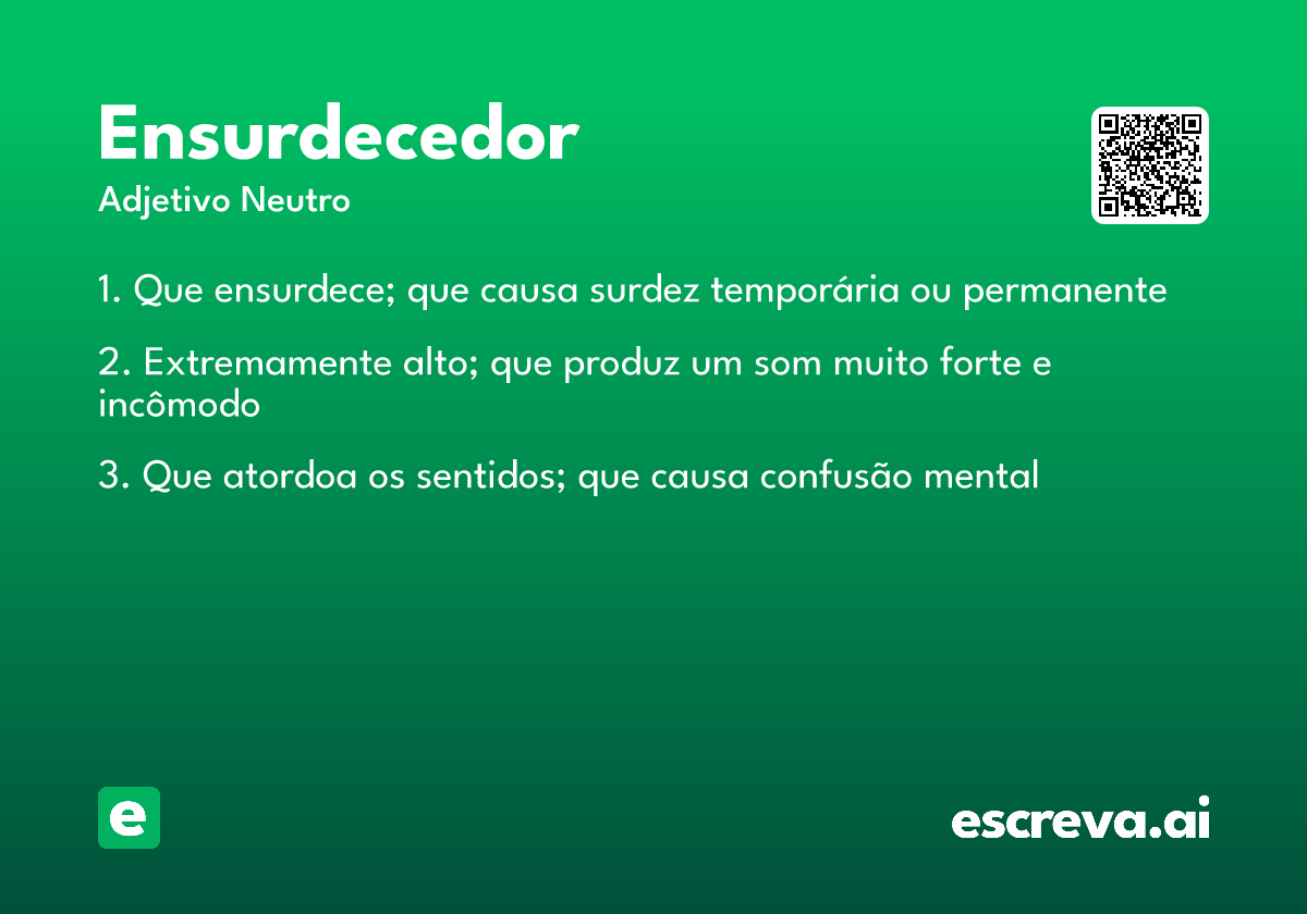 ensurdecedor