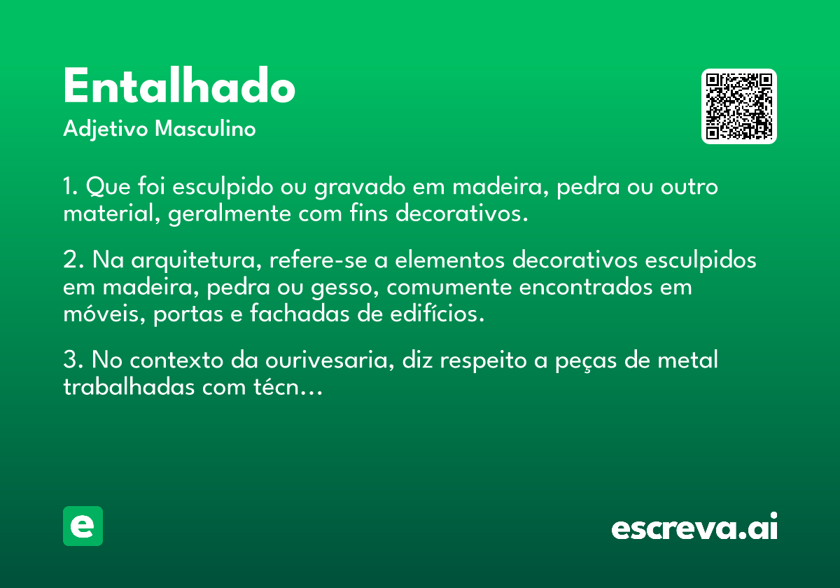 entalhado