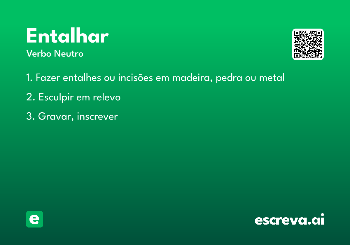 entalhar