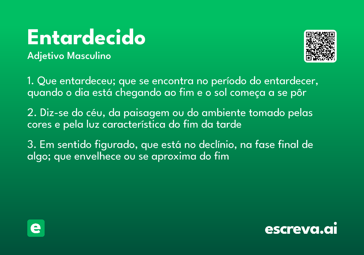 entardecido