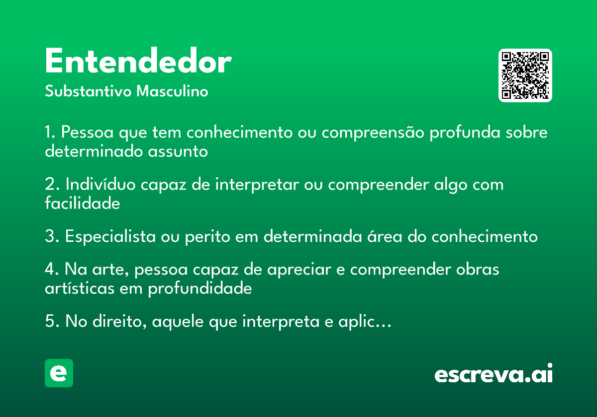 entendedor