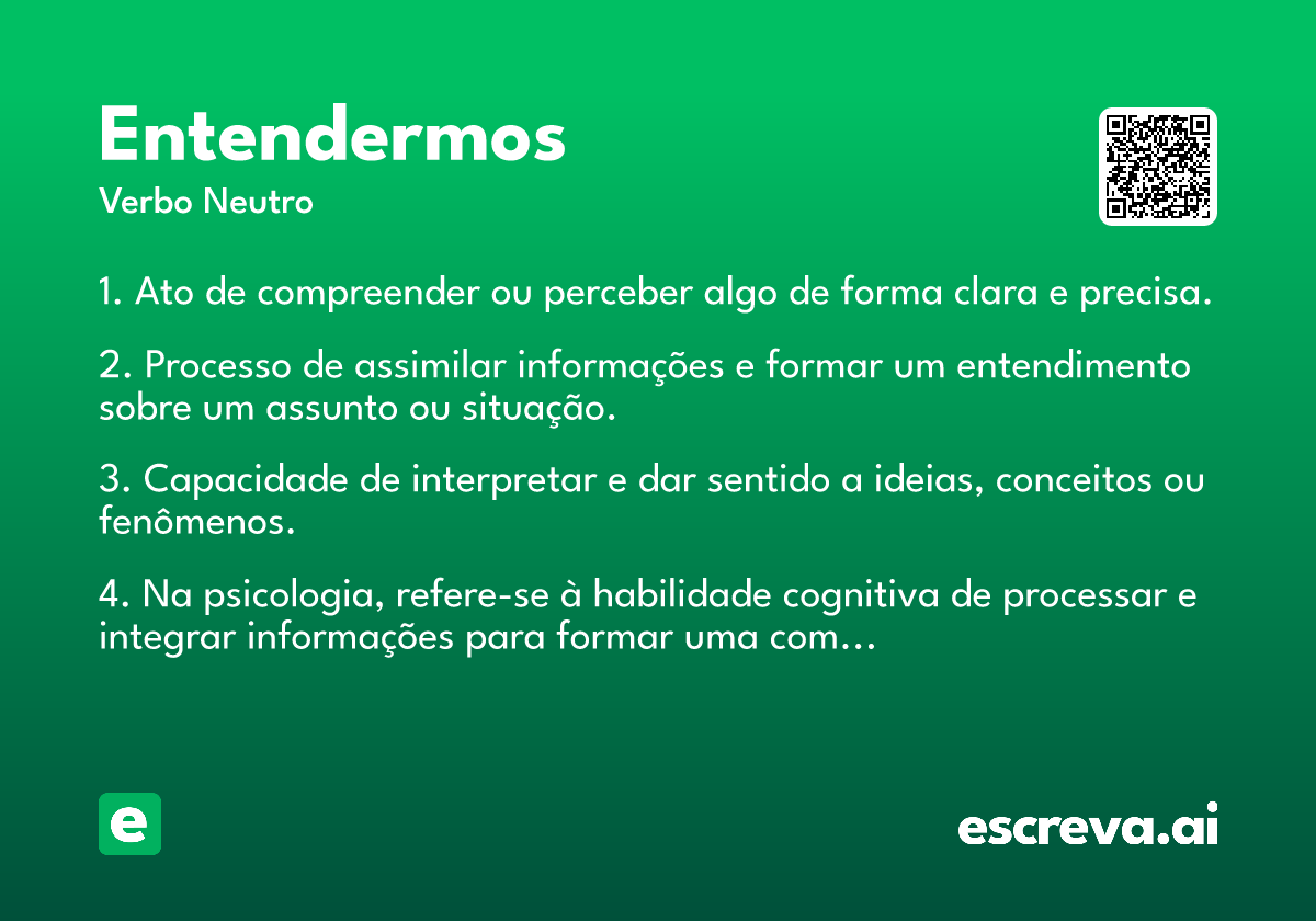 entendermos