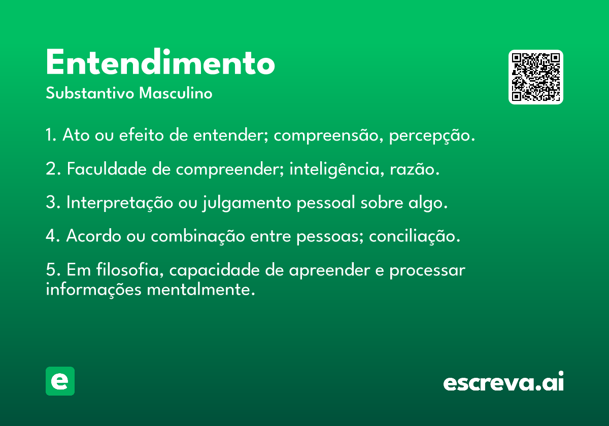 entendimento