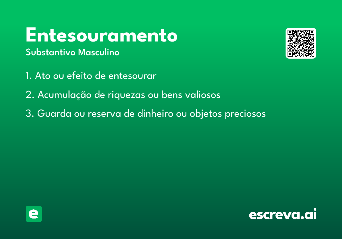 entesouramento